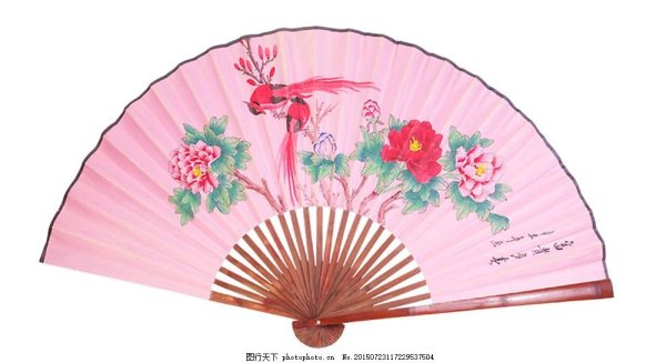 Рисунок для веера в японском стиле