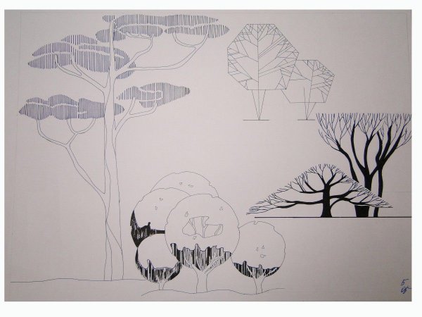 Антураж стаффаж деревья