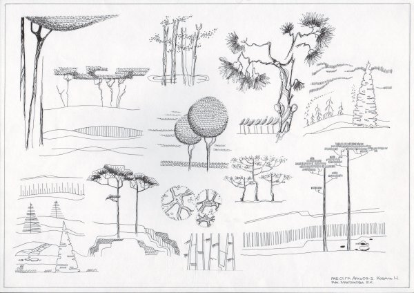 Архитектурная Графика антураж и стаффаж