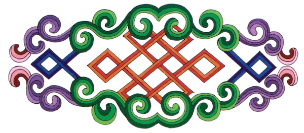 Бурятские узоры растительный орнамент