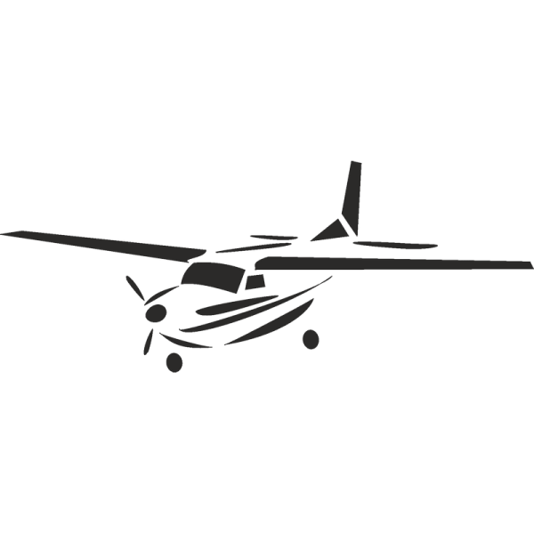Самолет трафарет