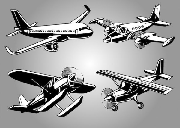 Самолет Векторная Графика