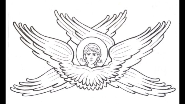 Шестикрылый Серафим вектор