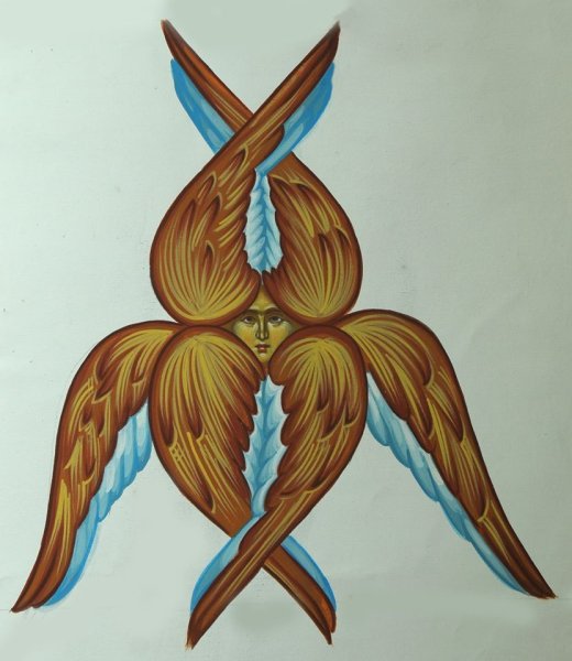 Шестикрылый Серафим прорись