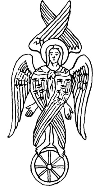 Херувим икона прорись