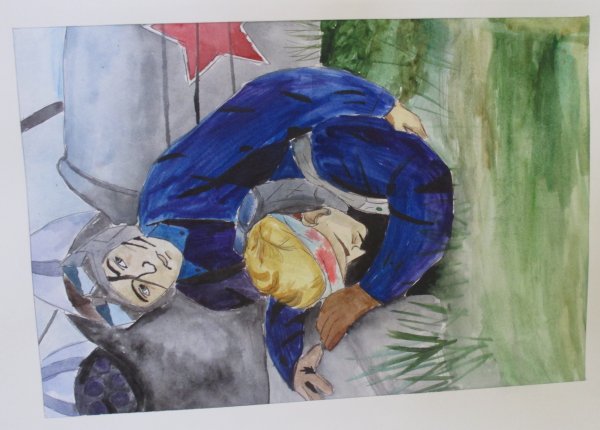 Рисунок на тему подвиг героя
