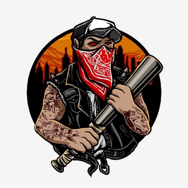 Мафиози на белом фоне