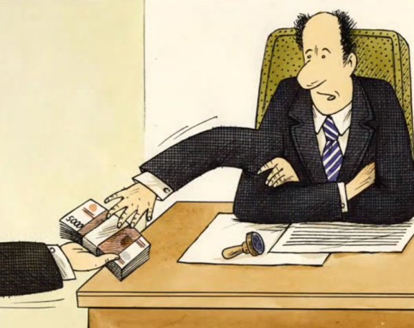 Взятка карикатура