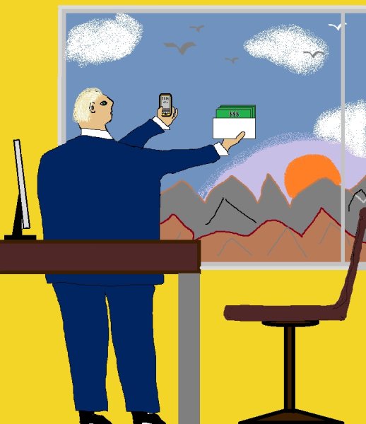 Чиновник рисунок