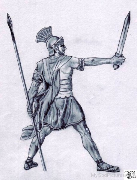 Арес Бог войны рисунок