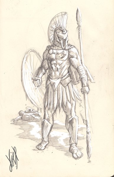 Бог Арес в Спарте