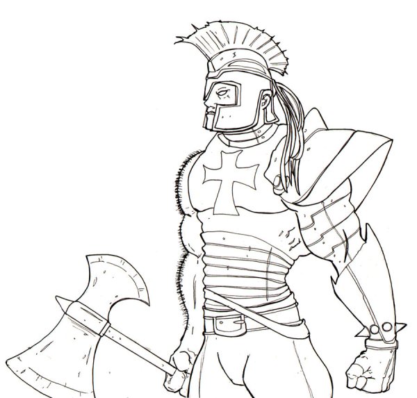 Арес Бог войны эскиз