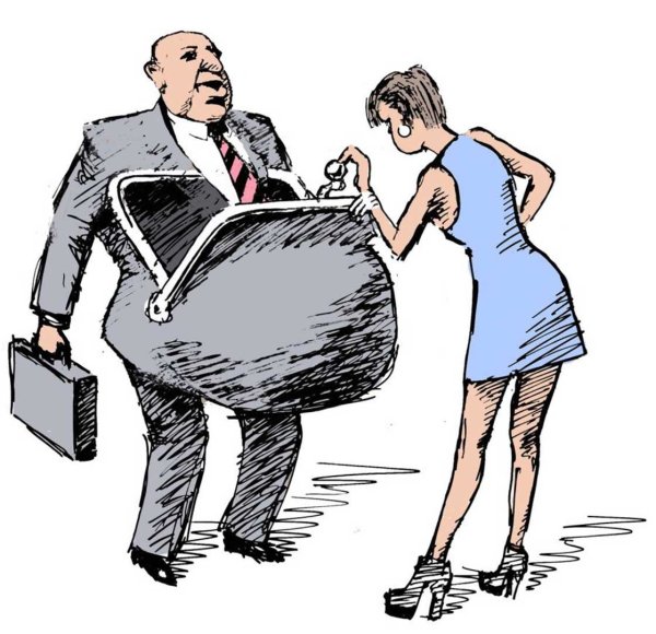 Толстый чиновник карикатура