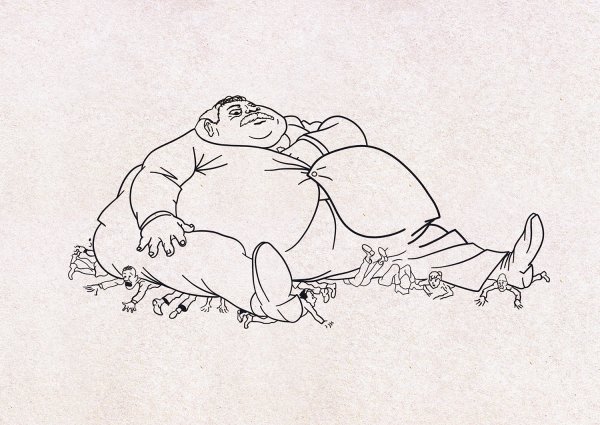 Государственный служащий карикатура