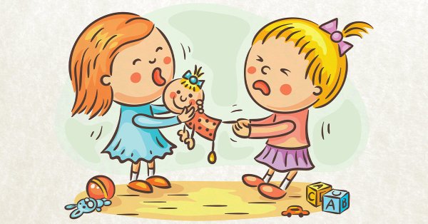 Малыши ссорятся детсад