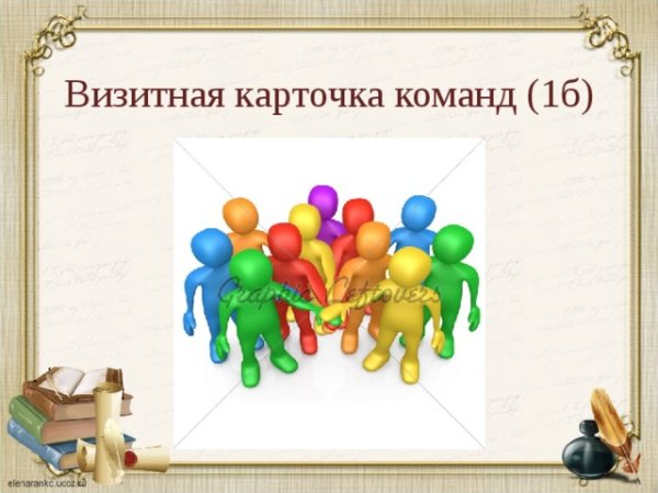Визитка команды презентация