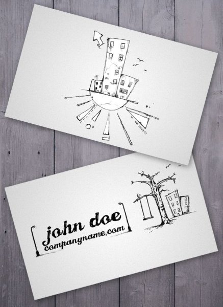 Эскиз визитной карточки