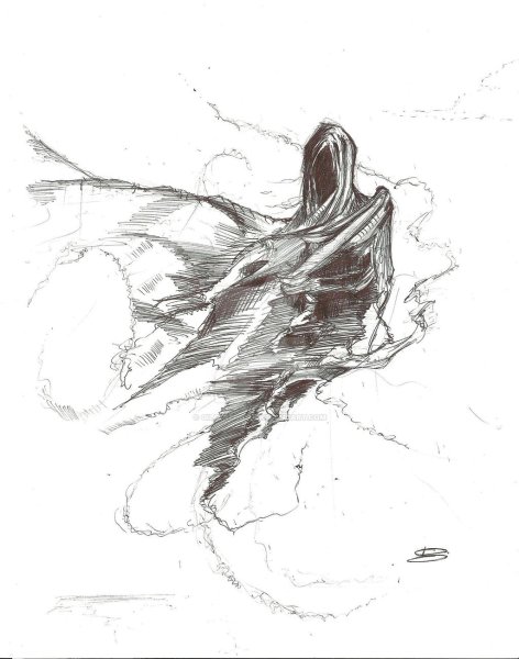 Дементор раскраска