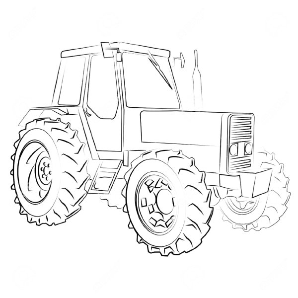 Раскраска трактор ЛТЗ Т-40