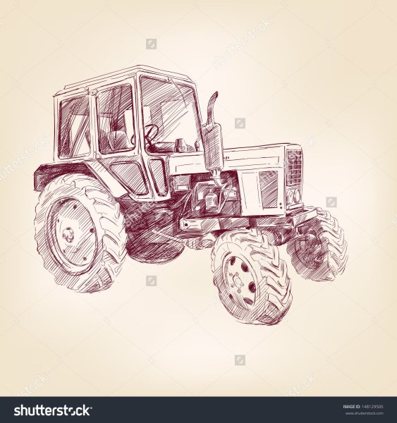 Нарисовать трактор МТЗ 82