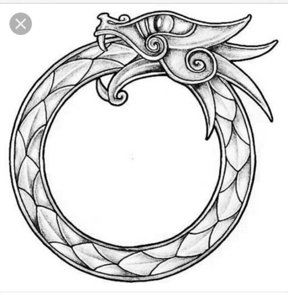 Змей Уроборос Скандинавия