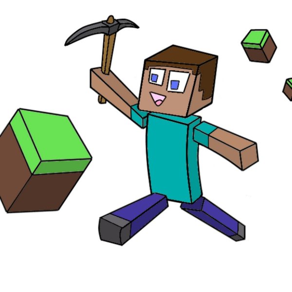 Стив с киркой