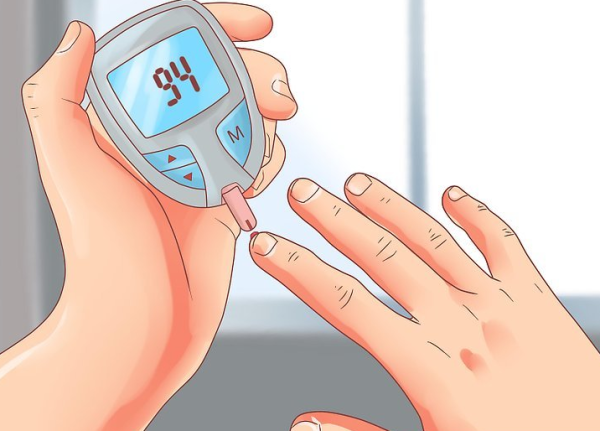 Глюкометр измерение Глюкозы в крови вектор