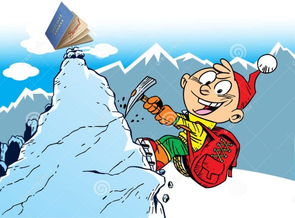 Шарж альпинистка