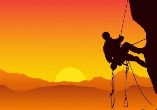 Спортивный туризм силуэт