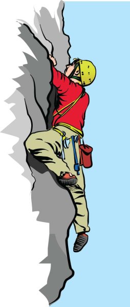 Скалолаз мультяшный