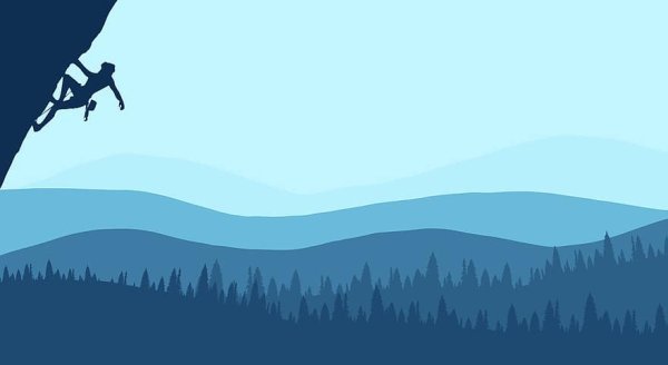 Скалолаз Векторная Графика