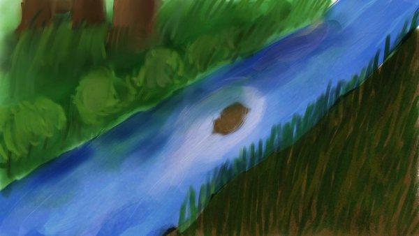 Нарисовать речку Терек