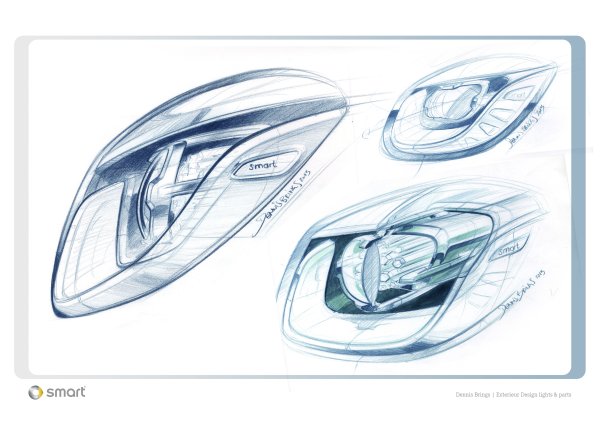 Фара авто скетч
