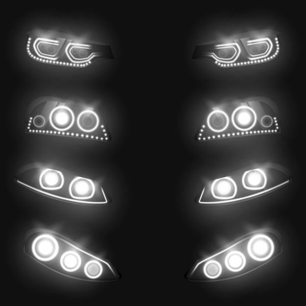 Фара автомобиля вектор