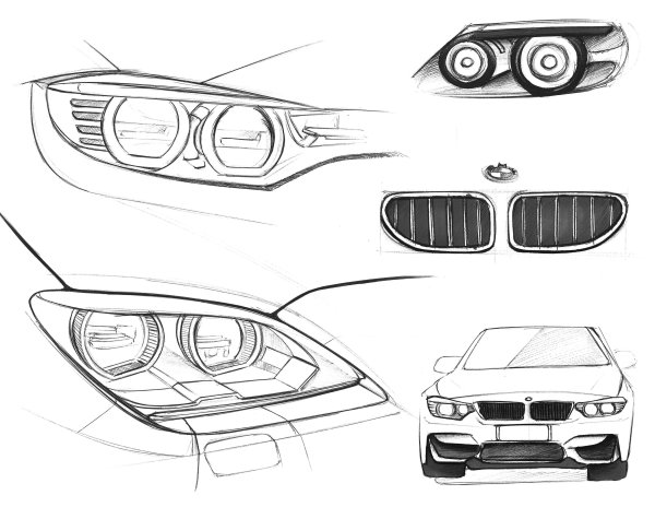 BMW Headlight vector f90m5