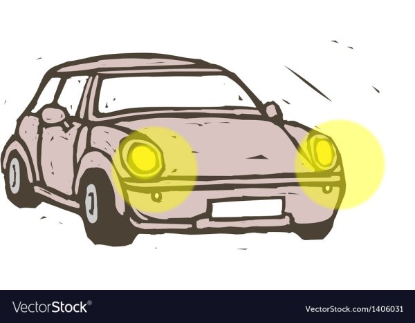 Автомобиль фары мультяшные