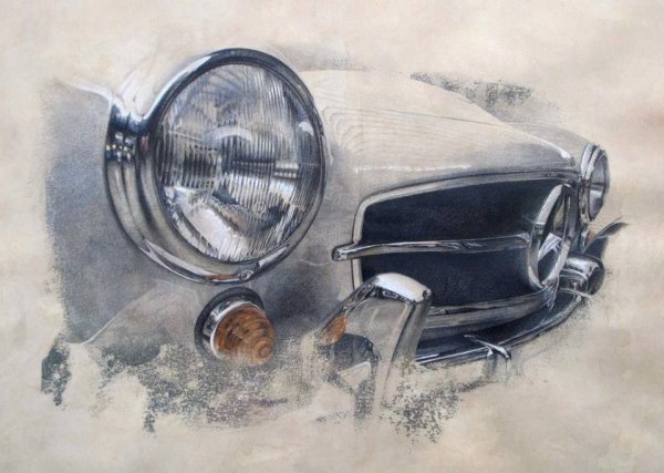 Авто акварель