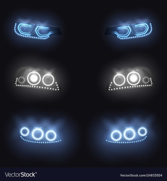 Фары машины вектор