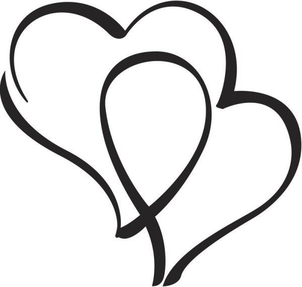 Сердечко контурное