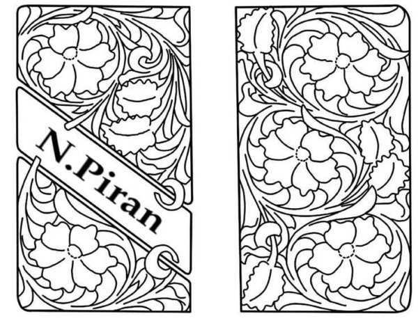 Шеридан рисунок для тиснения