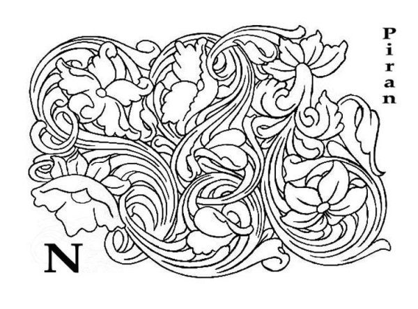 Узоры для тиснения кожи в стиле Шеридан