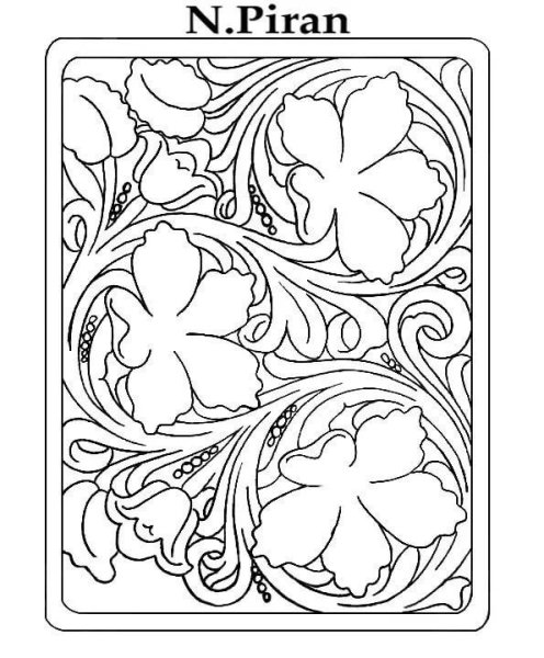 Рисунки для тиснения по коже в стиле Шеридан