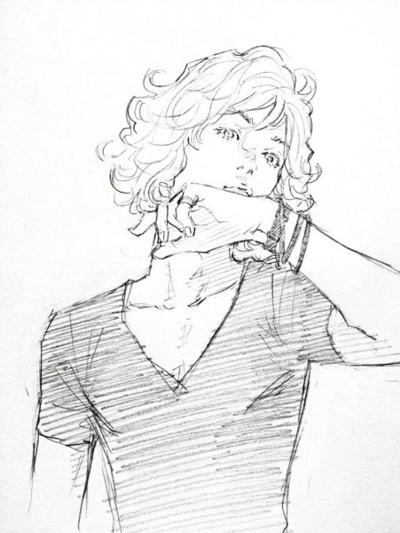 Арты кудрявых парней