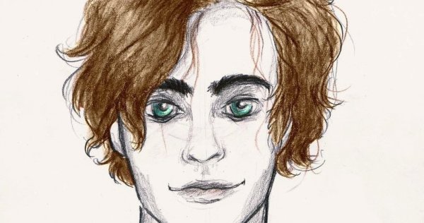 Нарисовать парня с кудрявыми волосами