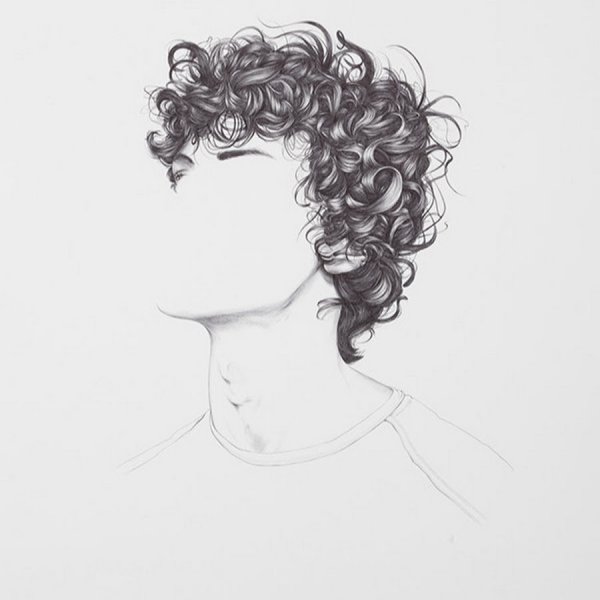 Скетчи кудрявых мальчиков