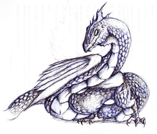 Василиска арт карандашом