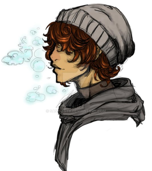 Кудрявый парень аниме