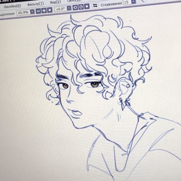 Вьющиеся волосы у мужчин референс