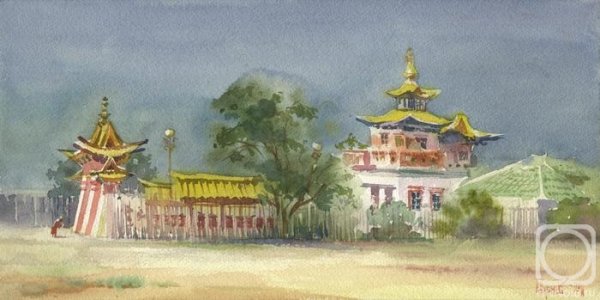 Александр Поваев художник картины хурула в Элисте