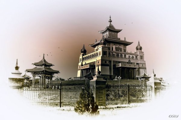 Китайский домик скетч